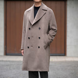 カシミヤダブルチェスターコート グレージュ