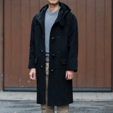 ウールカシミヤ ダッフルコート ブラック