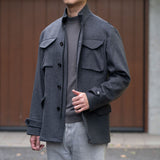 【12/4(木)13:00 販売開始予定】PIACENZA カシミヤM-65 フィールドジャケット グレー