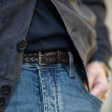 「西口修平氏 完全監修」メッシュカーフベルト ブラウン