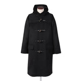 ヘビーウェイトカシミヤ ダッフルコート ブラック