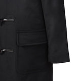 ウールカシミヤ ダッフルコート ブラック