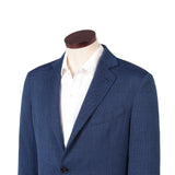 Loro Piana カシミヤリネンバーズアイ ジャケット ブルー