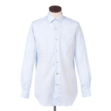 ブロードレギュラーカラーシャツ サックス