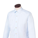 ブロードレギュラーカラーシャツ サックス