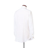 フレンチリネン レギュラーカラーシャツ ホワイト