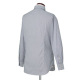 セミワイドカラーシャツ ペンシルストライプ ネイビー