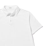 コットン鹿の子 ポロシャツ ホワイト