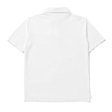 コットン鹿の子 ポロシャツ ホワイト
