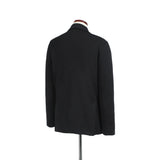 コットンストレッチ ニットテーラードジャケット ブラック