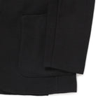 コットンストレッチ ニットテーラードジャケット ブラック