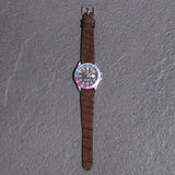 ヌバッククロコダイル ヴィンテージウォッチストラップ ブラウン