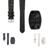 ウォッチプロテクター付き クロコダイル ヴィンテージストラップ