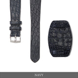 ウォッチプロテクター付き クロコダイル ヴィンテージストラップ