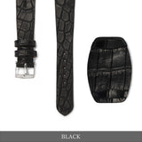 ウォッチプロテクター付き クロコダイル ヴィンテージストラップ