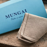 ハンドヘムステッチ リネンハンカチ