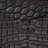 馬蹄(ばてい)クロコダイルコインケース ブラック