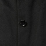 ウールカシミヤブラック シングルチェスターコート