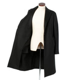 グアナコカシミヤ ブラックチェスターコート