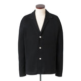 コットンリネン ブラックカットソージャケット