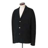 コットンリネン ブラックカットソージャケット