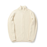 カシミヤドライバーズニット オフホワイト