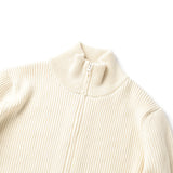 カシミヤドライバーズニット オフホワイト