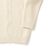 カシミヤドライバーズニット オフホワイト