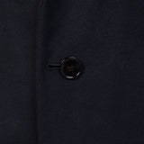 ウールカシミヤネイビー シングルチェスターコート