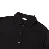 エジプシャンコットン プルオーバーシャツ ブラック