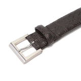 クロコダイル ブラウンクラシックドレスベルト