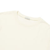 通年用 ウォッシャブルウール クルーネックロングTシャツ オフホワイト