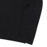 通年用 ウォッシャブルウール クルーネックロングTシャツ ブラック
