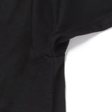 通年用 ウォッシャブルウール クルーネックロングTシャツ ブラック