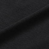 通年用 ウォッシャブルウール クルーネックロングTシャツ ブラック