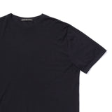 ウルトラライトカシミヤクルーネックTシャツ ブラック