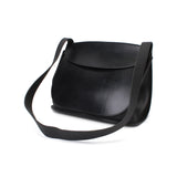 VITALE メッセンジャーバッグ イングリッシュブライドルレザー×ヴォー・クリスペ・トゴ コンビ ブラック