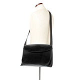 VITALE メッセンジャーバッグ イングリッシュブライドルレザー×ヴォー・クリスペ・トゴ コンビ ブラック