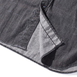 メイドインジャパン・コットンリネン ブラックウエスタンシャツ