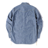 メイドインジャパン・ コットンシャンブレーウエスタンシャツ