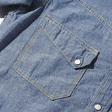 メイドインジャパン・ コットンシャンブレーウエスタンシャツ