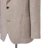 ウールストレッチ ベージュグレンチェックジャケット