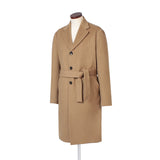カシミヤキャメル シングルチェスターコート