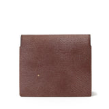 【4ヶ月後のお届け予定】葉合せ2つ折り財布 ロシアンカーフヴォリンカ ブラウン