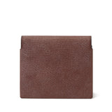 【4ヶ月後のお届け予定】葉合せ2つ折り財布 ロシアンカーフヴォリンカ ブラウン