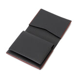 【4ヶ月後のお届け予定】葉合せ2つ折り財布 ロシアンカーフヴォリンカ ブラウン