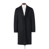 ウールカシミヤブラック シングルチェスターコート