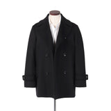 カシミヤ ブラック Pコート