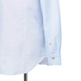 コットンリネン レギュラーカラーボイルシャツ サックスブルー