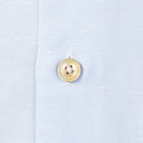 コットンリネン レギュラーカラーボイルシャツ サックスブルー